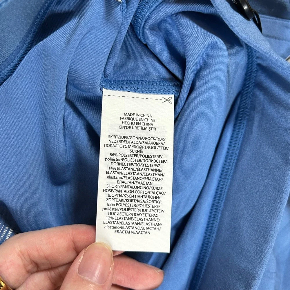 RLX Ralph Lauren Womens Blue Performance Wicking Golf Tennis Skort‎ XL New